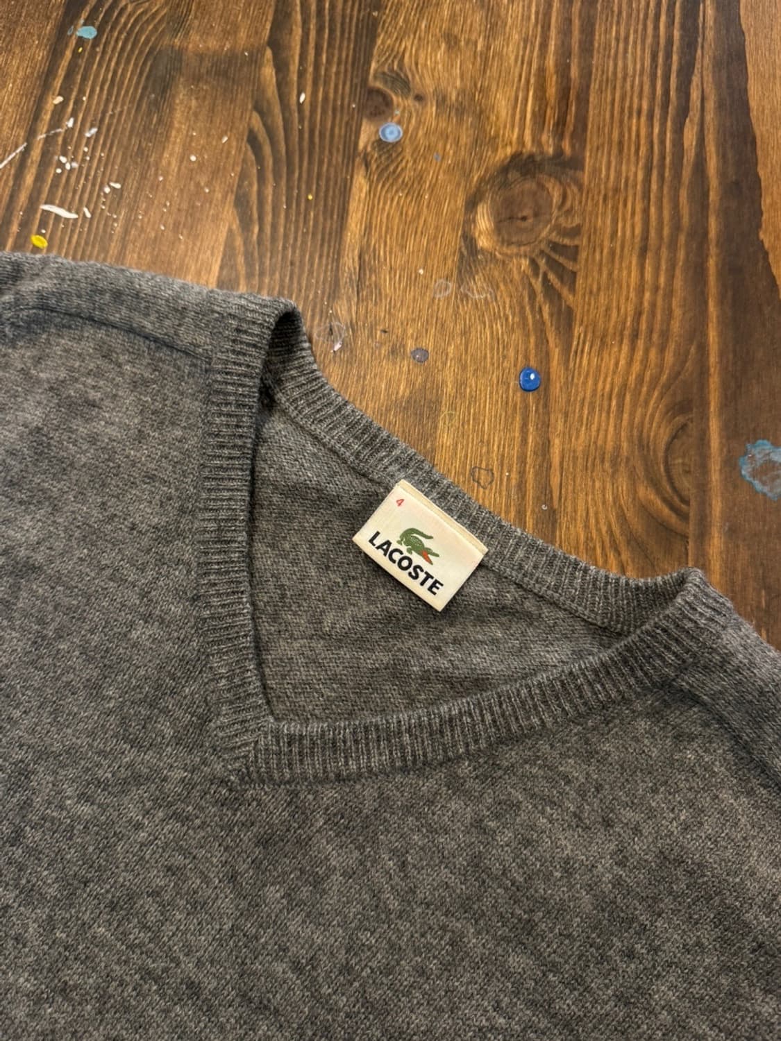 라코스테 브이넥 램스울 니트 100 상품이미지7