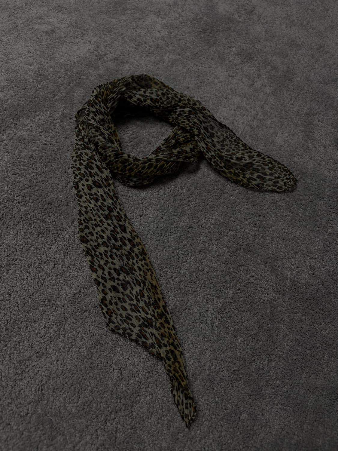 Vintage vkei punk mood leopard scarf 상품이미지2
