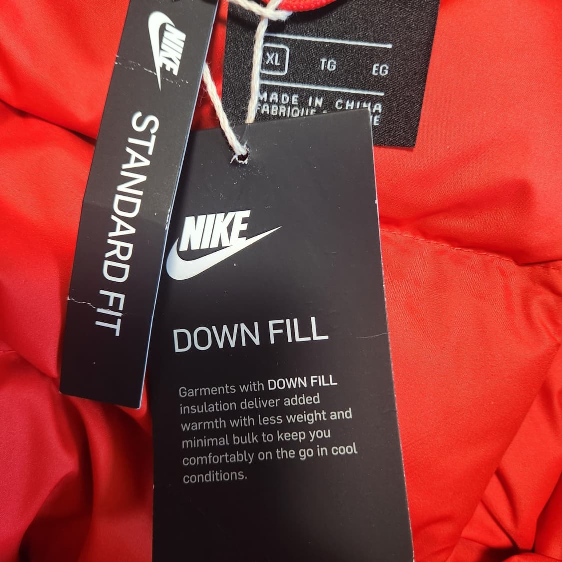 나이키 다운필 패딩 점퍼 덕다운 레드 상품이미지7