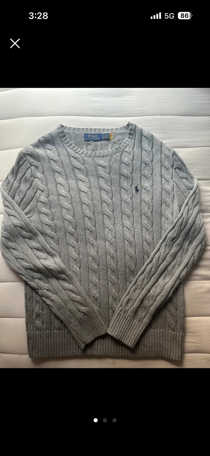 폴로니트 그레이 M🔥 상품이미지1