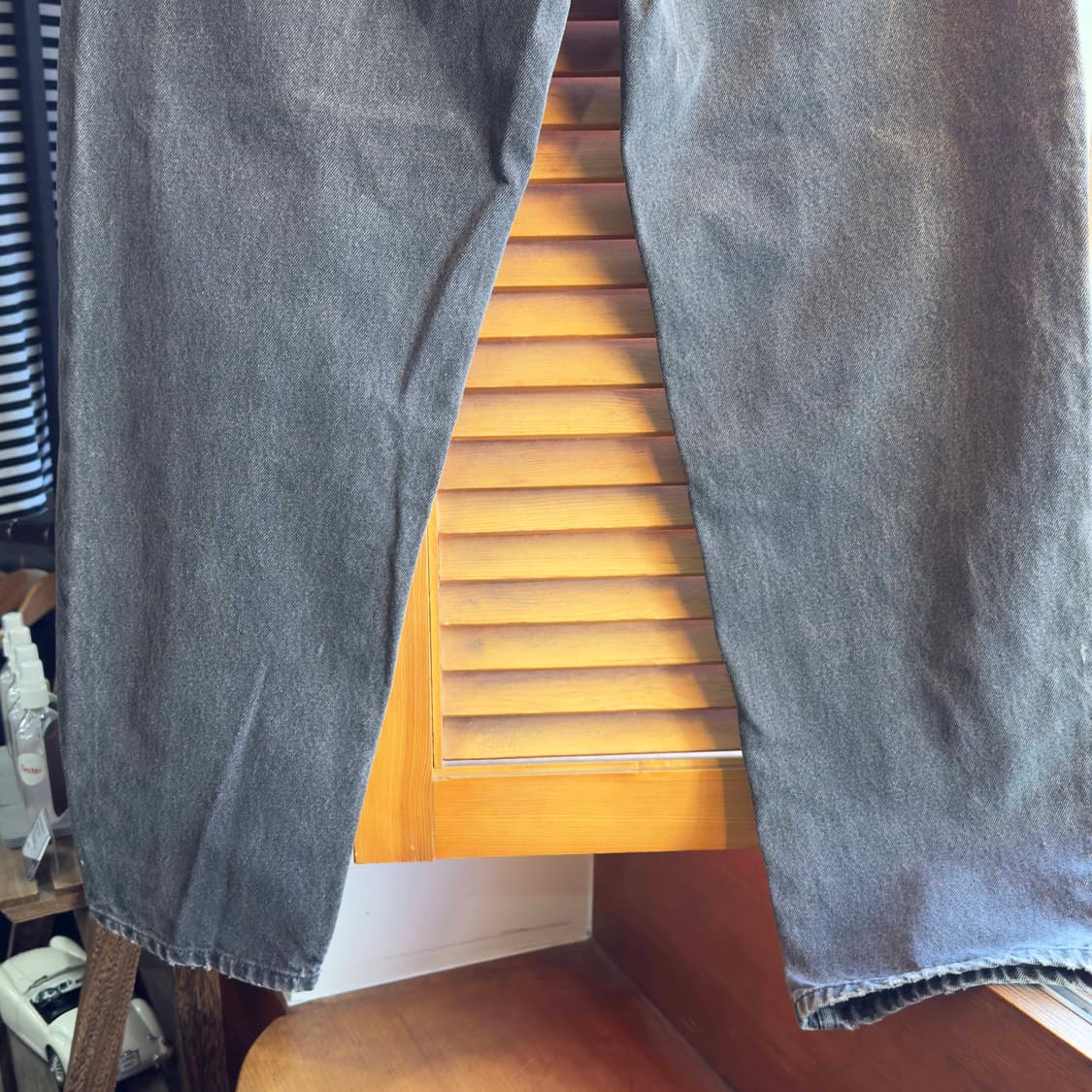 90s 리바이스 550 흑청 데님팬츠 W36 L32 상품이미지8