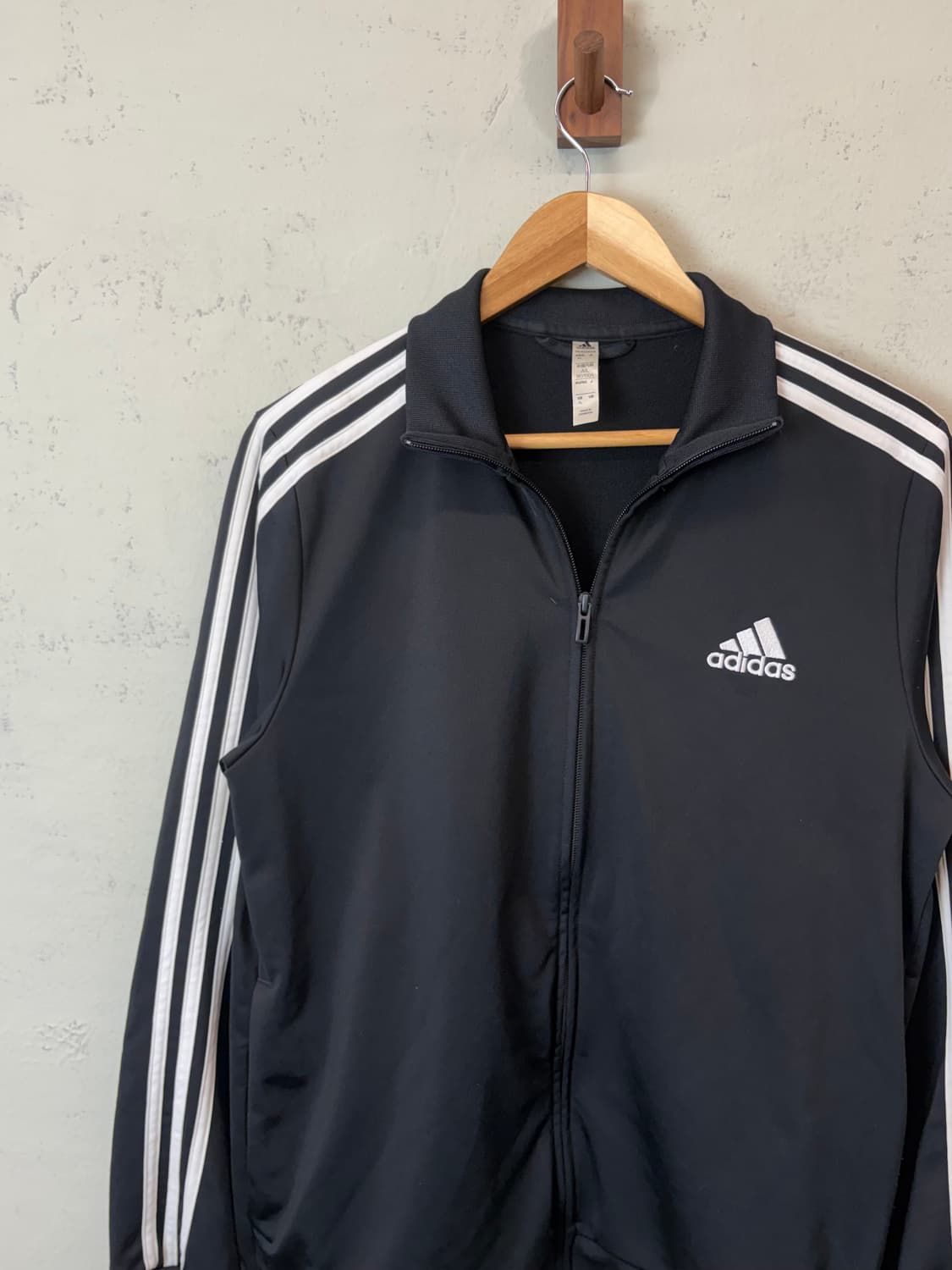 아디다스 기본 삼선 트랙탑 져지 블랙 상품이미지5