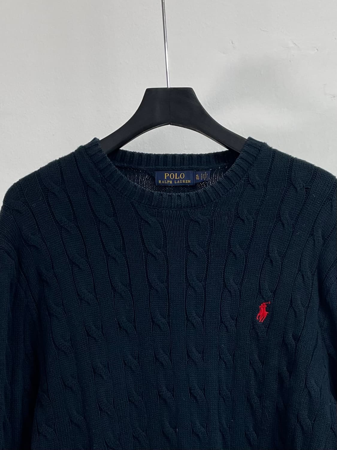 폴로 랄프로렌 다크네이비 케이블 니트 (on.224)  상품이미지2