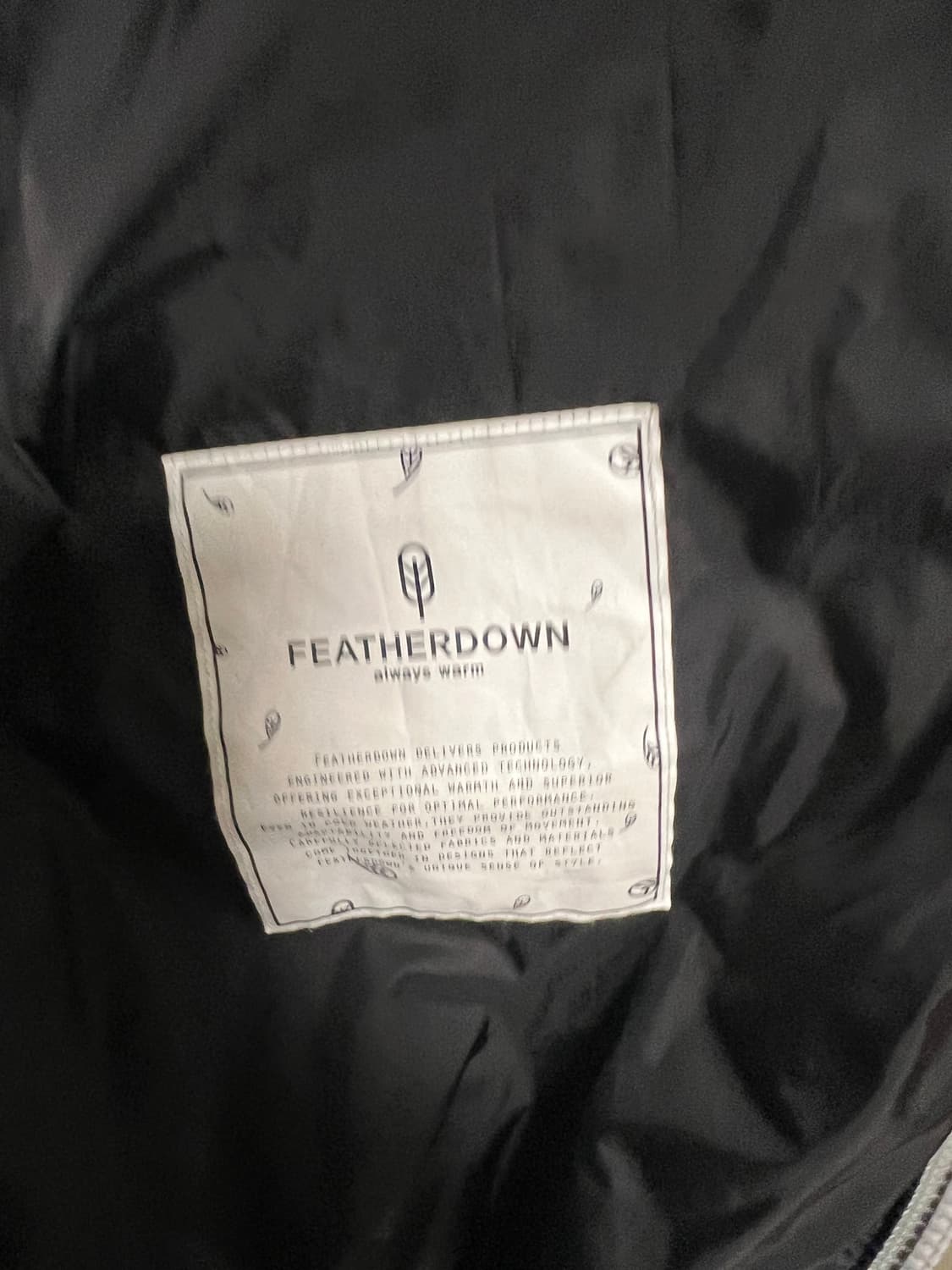 페더다운 그리드 다운 패딩 라이트그레이 L 상품이미지6