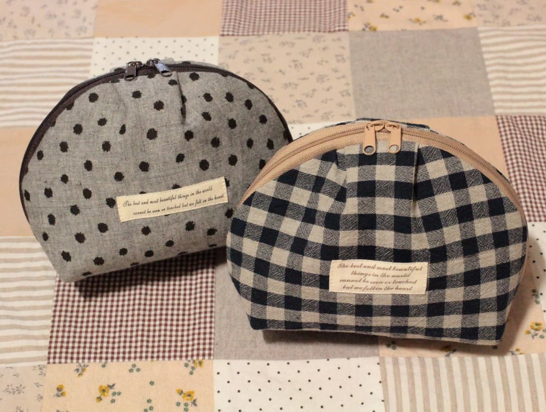 핸드메이드 핀턱 지퍼 파우치 상품이미지10