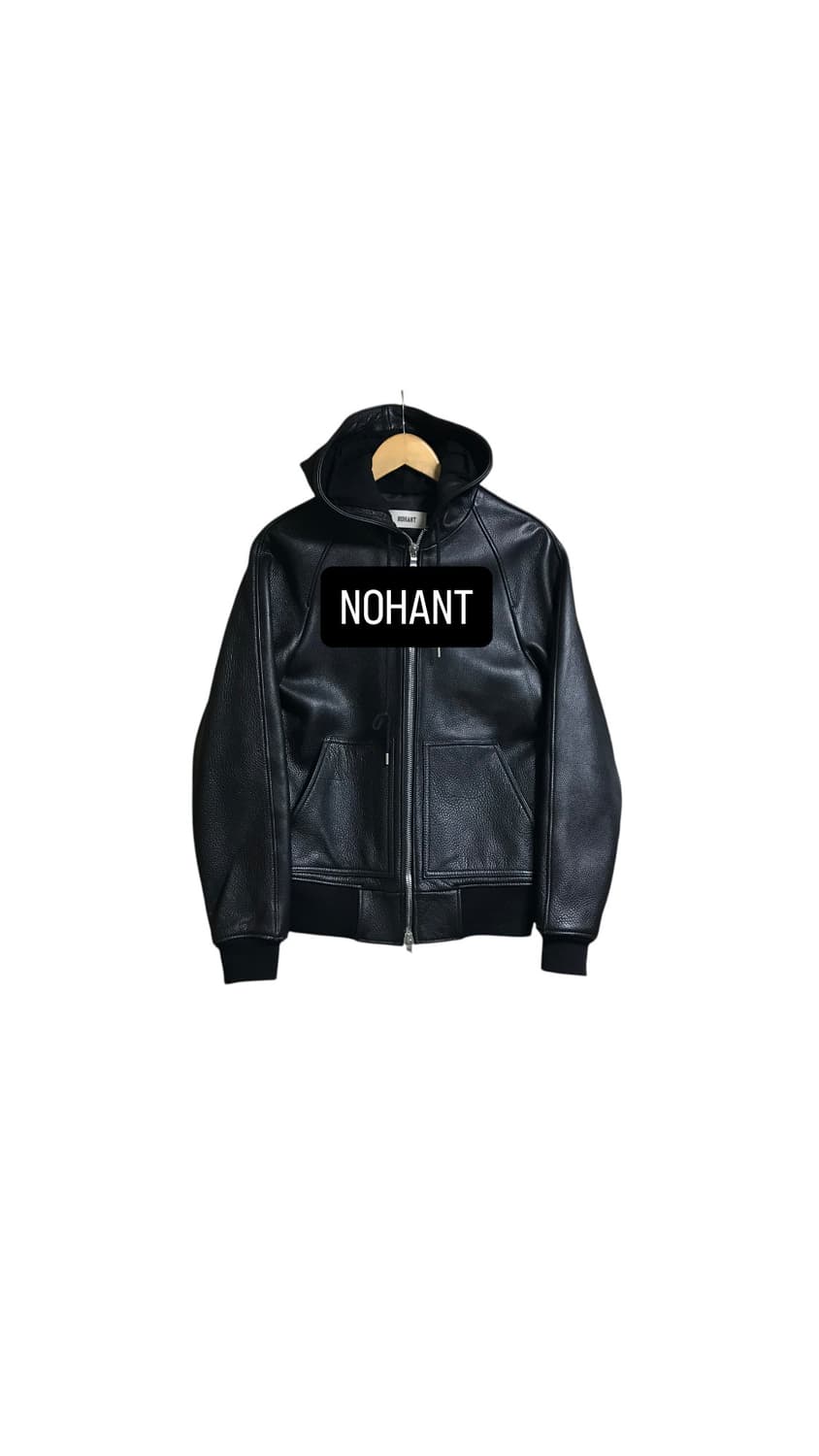 노앙 통가죽 레더 투웨이 후드자켓 상품이미지1