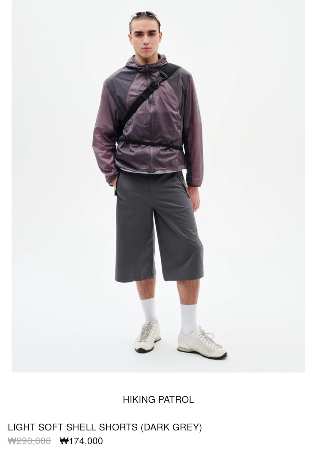 하이킹패트롤 라이트 소프트쉘 쇼츠 그레이 L 상품이미지1