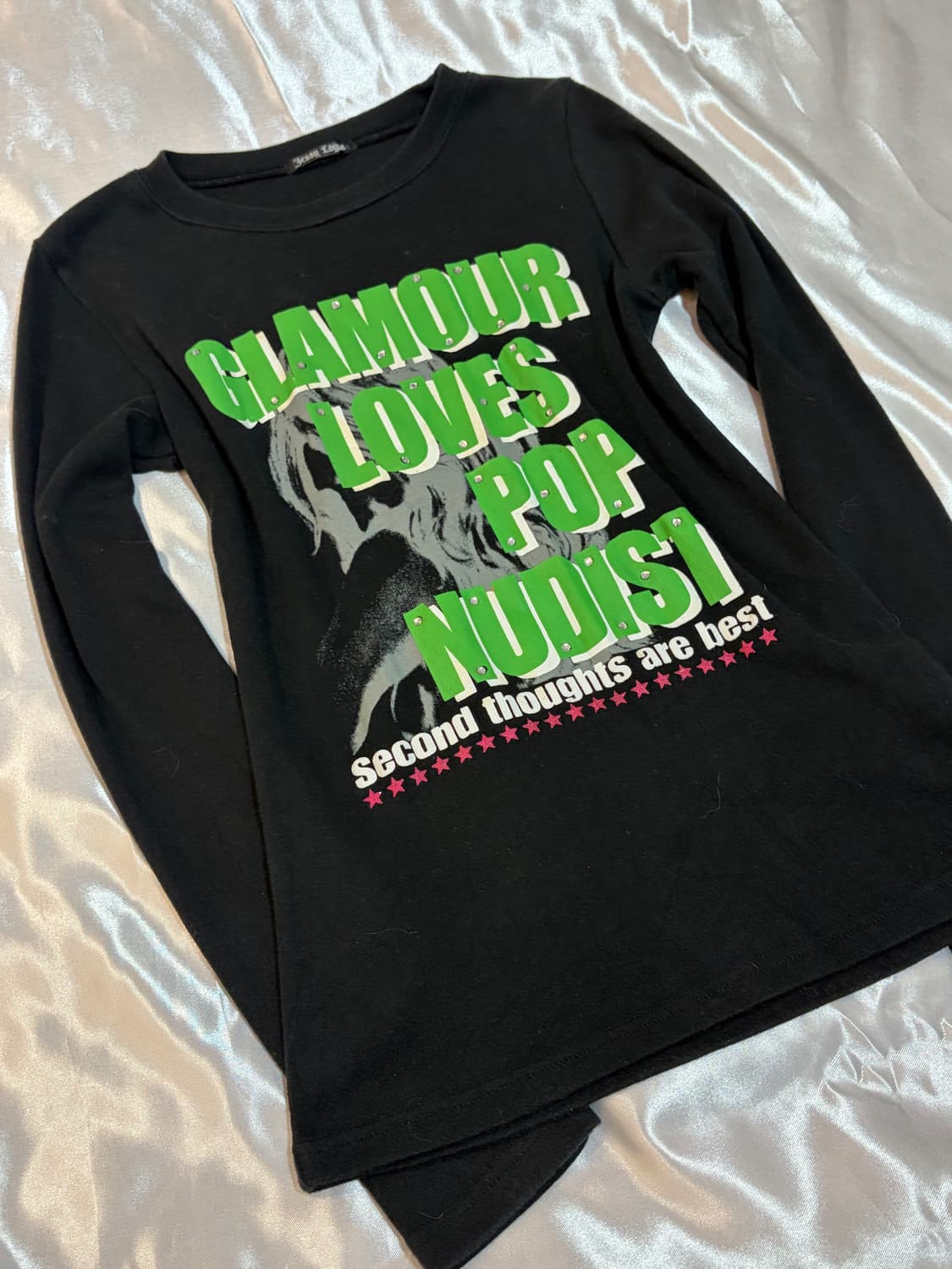 Y2K Cubic Glamour pop long sloove 상품이미지4