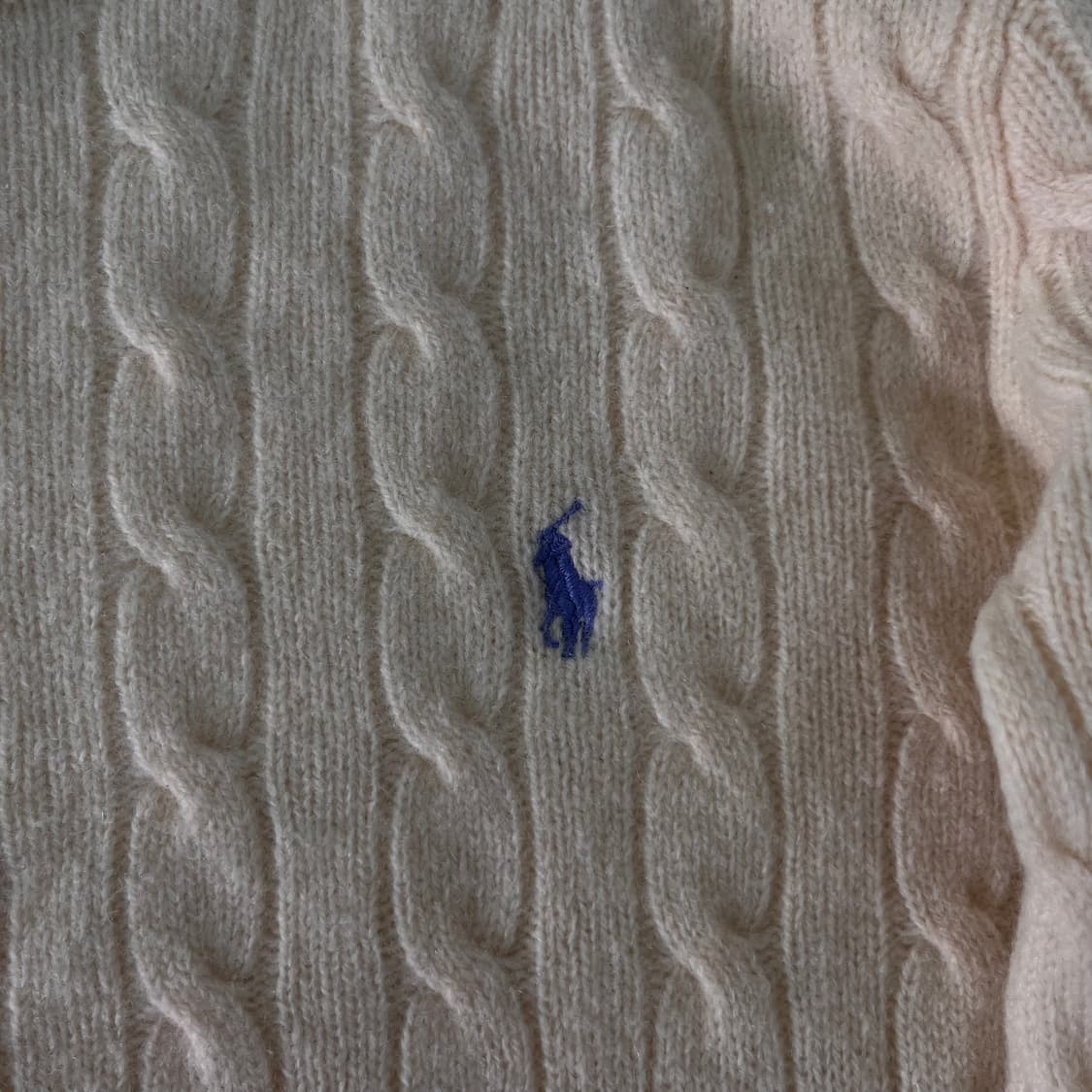 W 90 폴로랄프로렌 램스울 꽈배기 니트 상품이미지3