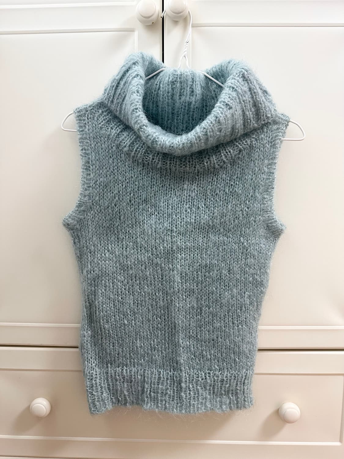 빈티지 앙고라 홀터 나시 탑 상품이미지1