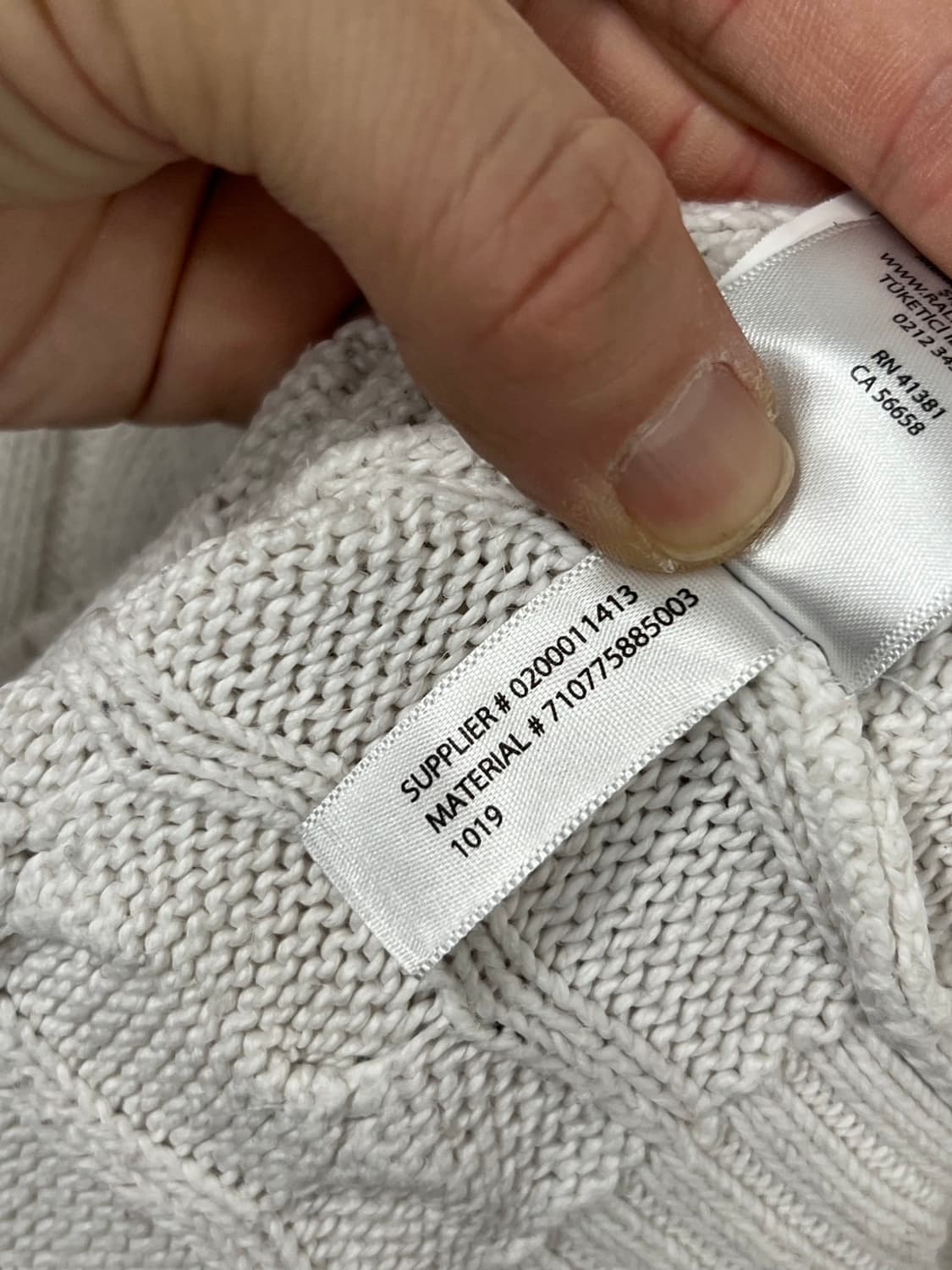 폴로 랄프로렌 케이블 꽈배기 니트 상품이미지6