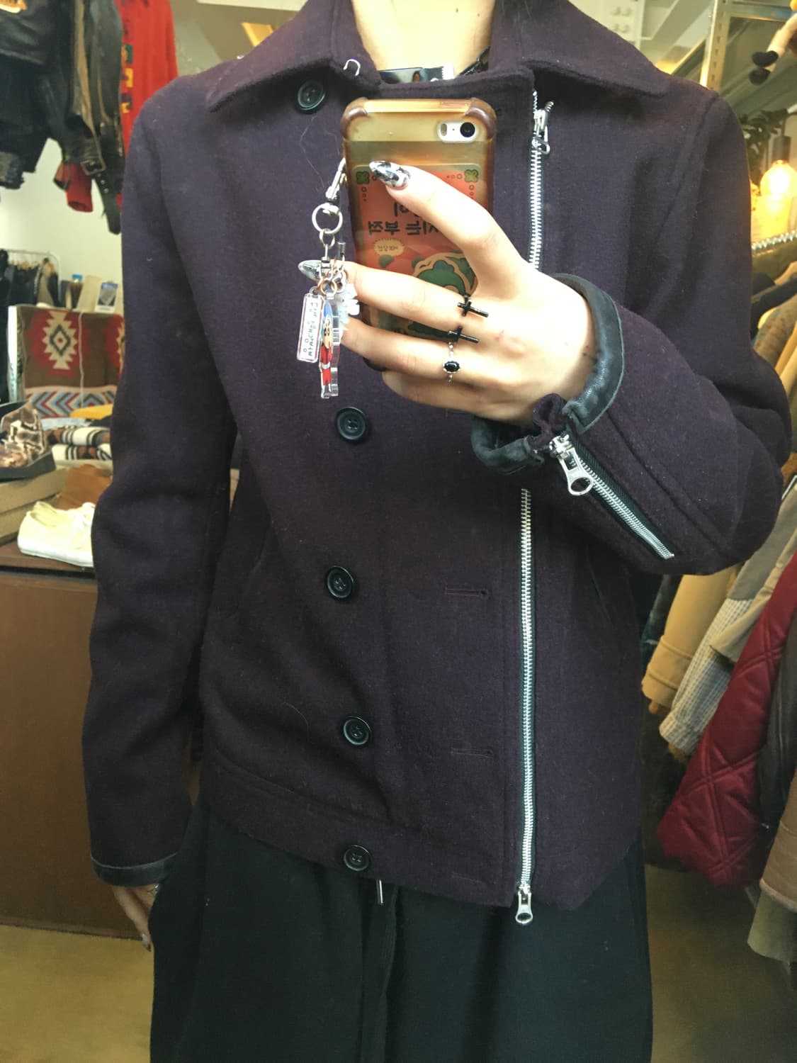 EDGE by RUPERT 모드계 더블라이더 피코트 울 자켓  상품이미지3