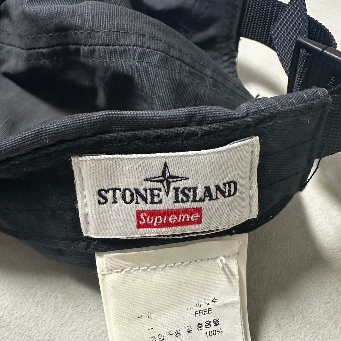 스톤아일랜드 X 슈프림 캠프캡 팝니다. 상품이미지3