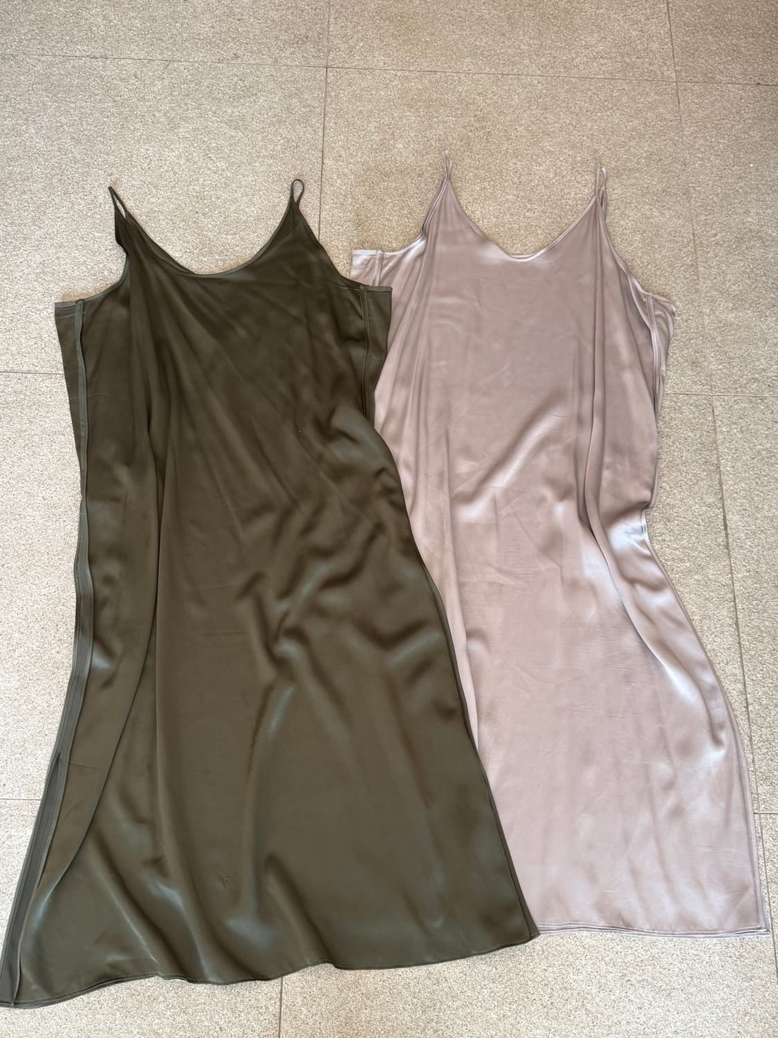 스탠드얼론 실크 캐미솔 원피스 L 상품이미지3