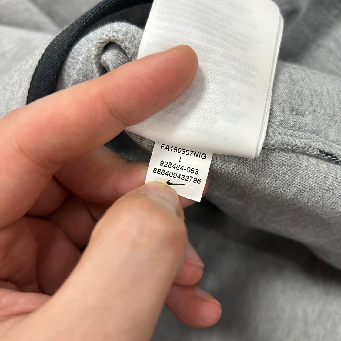 나이키 테크팩 그레이 후드집업(L) 상품이미지4