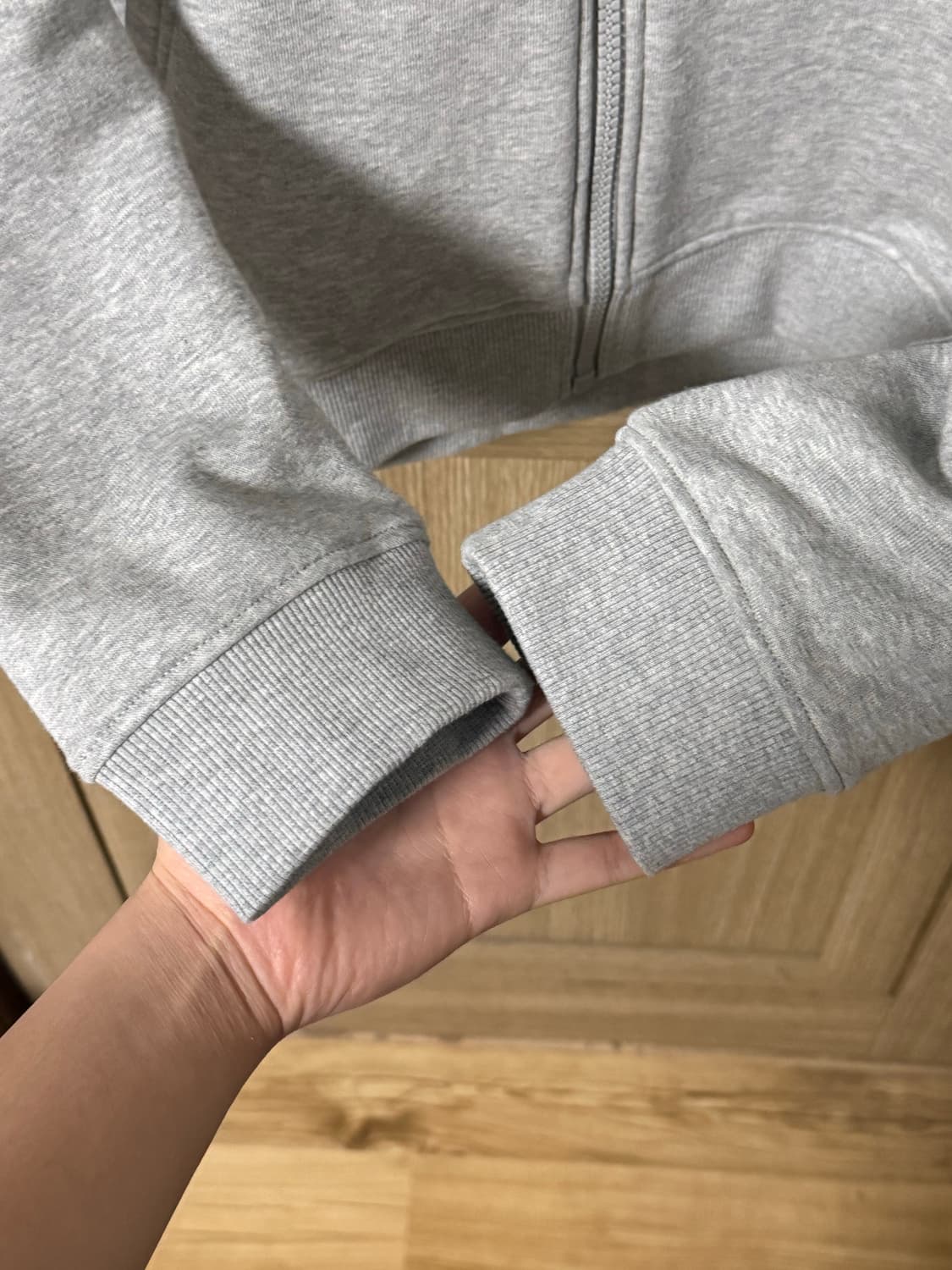 버버리 HOVE 레터링 로고 체크 후드집업 L 상품이미지6