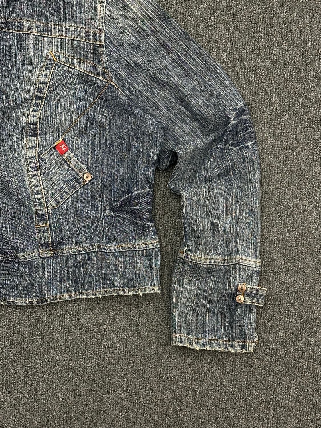 2XL)FUBU 빈티지 중청 데님자켓 상품이미지5