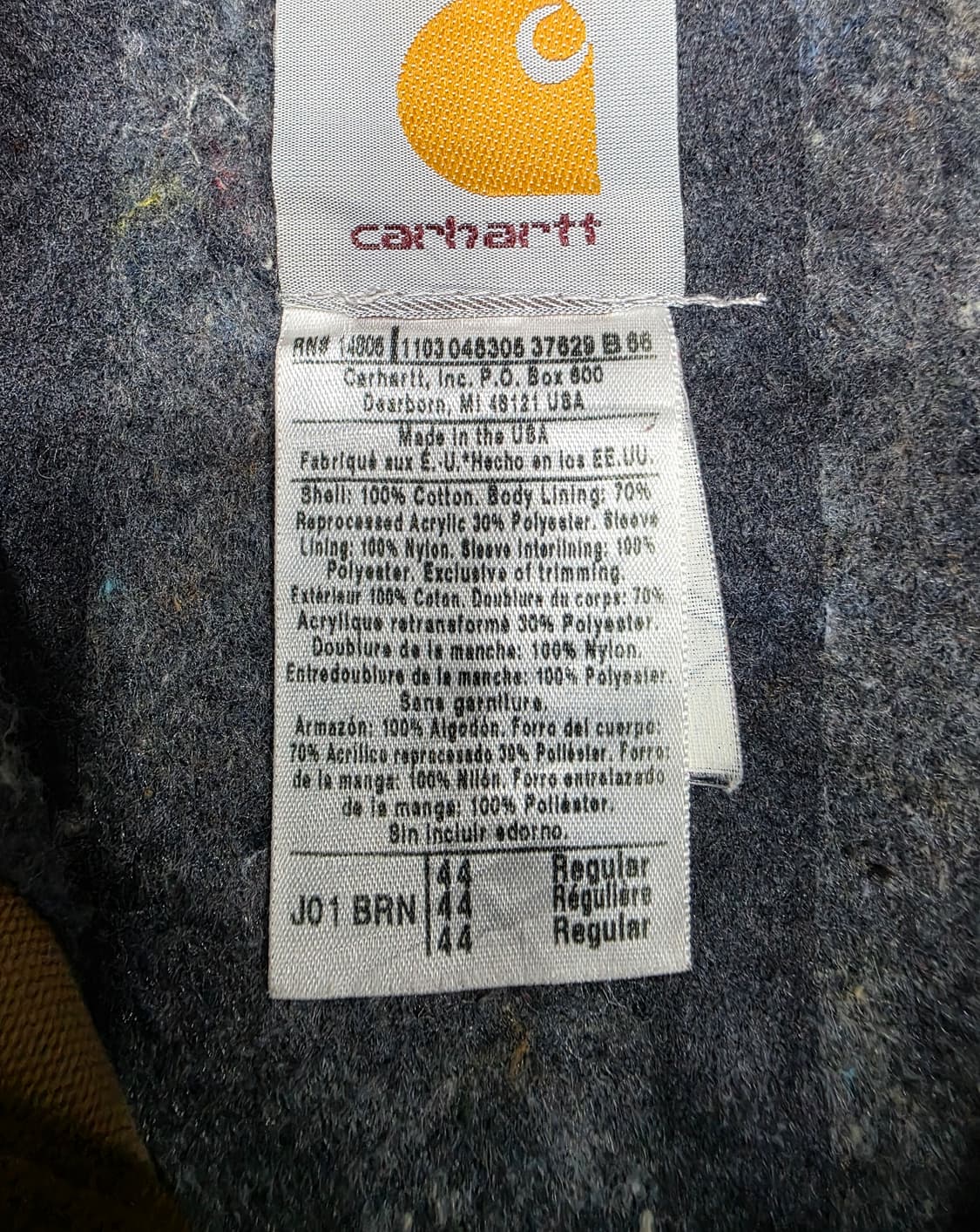 칼하트 디트로이트 J01 브라운BRN L사이즈 상품이미지8
