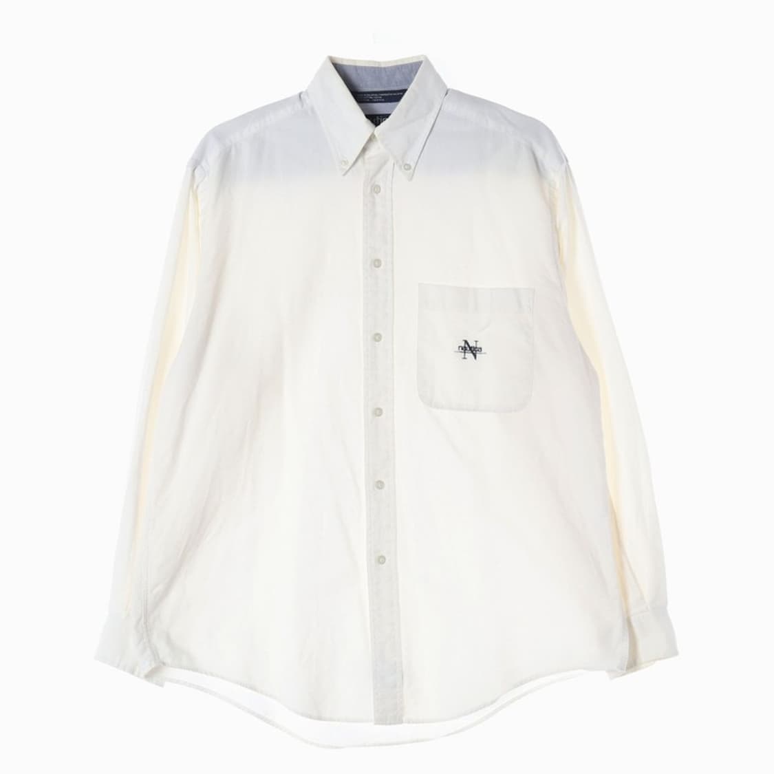 노티카 빈티지 옥스퍼드 버튼다운 화이트 셔츠 M 상품이미지1