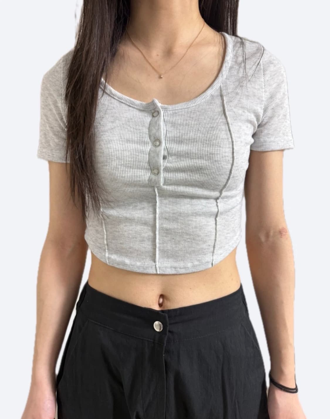 백 멜란지 반팔 상품이미지1