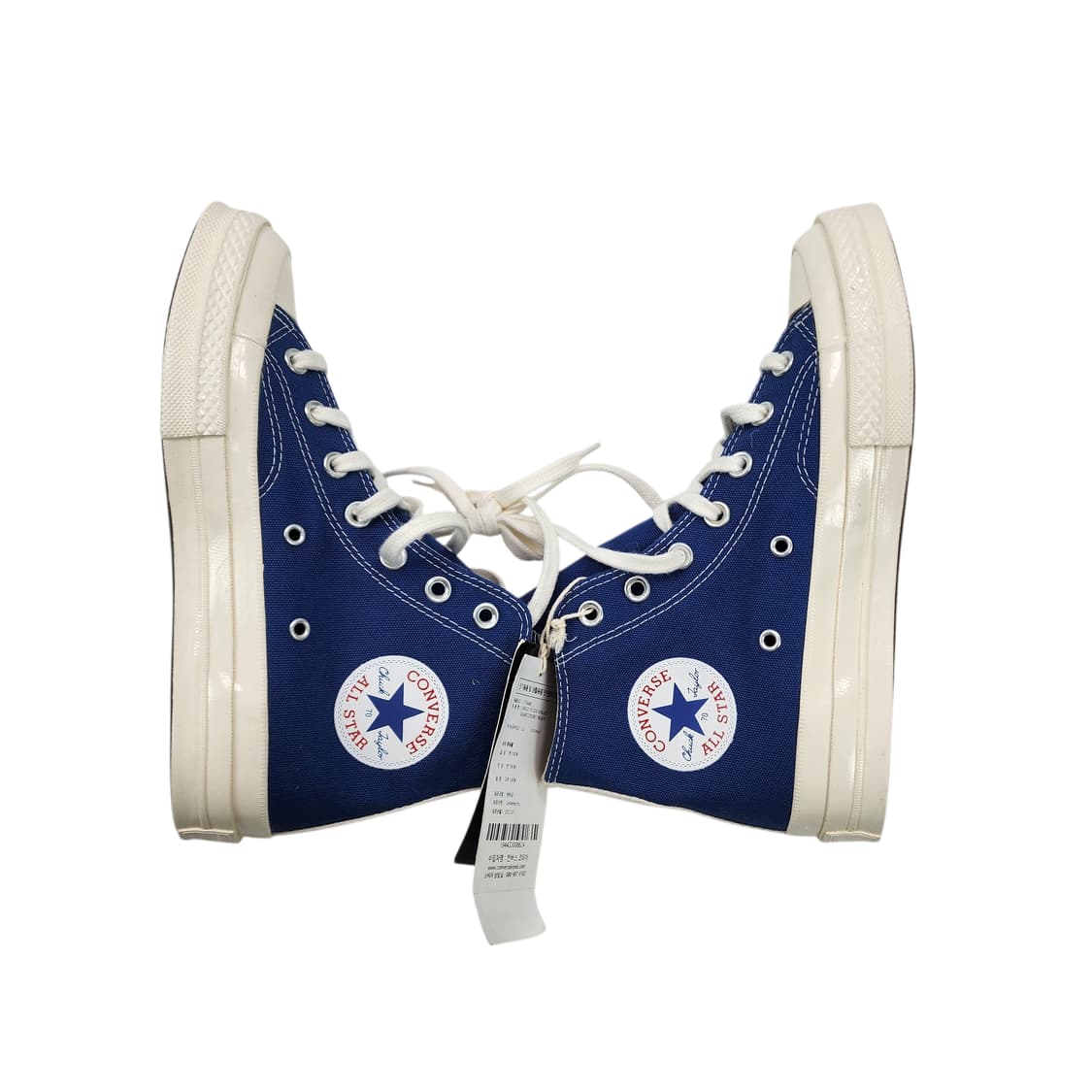 [245] 꼼데가르송X컨버스 척 70 하이 블루 쿼츠 상품이미지7