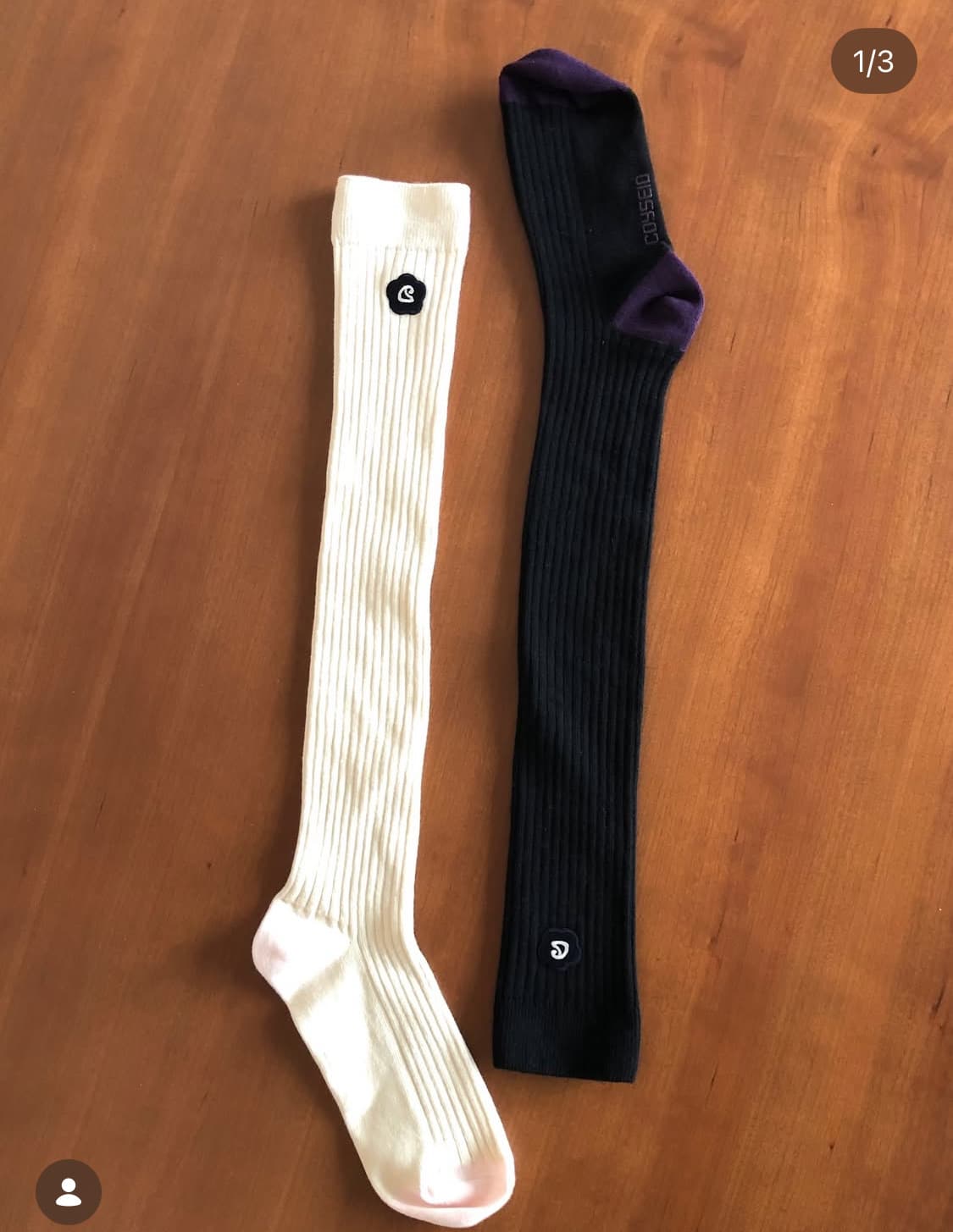 코이세이오 양말 니삭스 블랙 상품이미지1