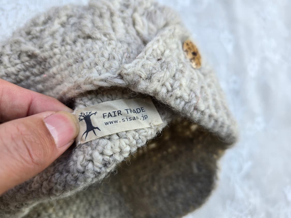 네추럴 케이블 털 모자 상품이미지5