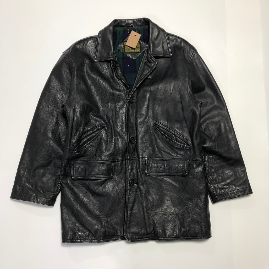 재패니즈 빈티지 카우하이드 레더 코트  상품이미지2