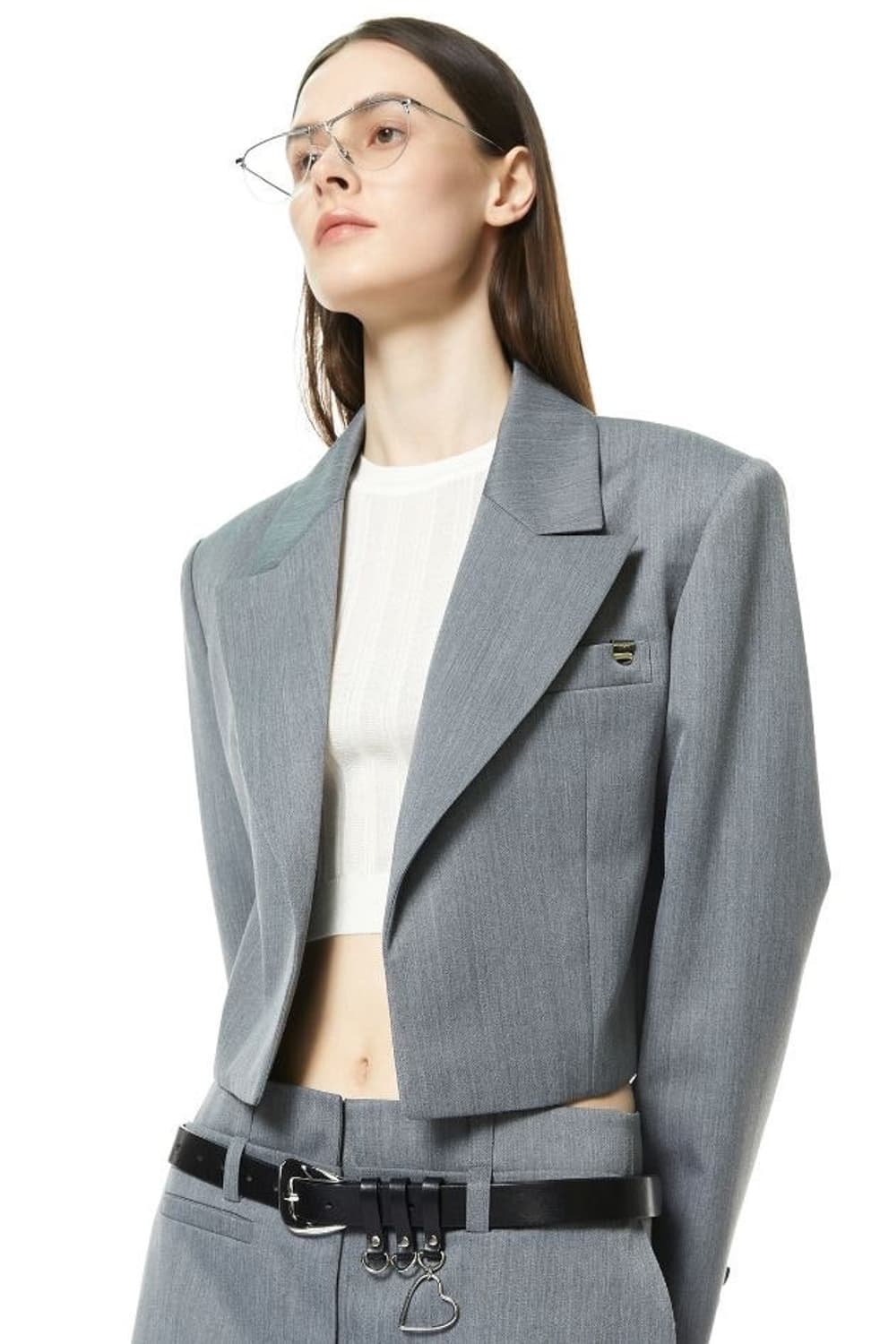 새상품) 엘씨디씨 LCDC 고퀄리티 크롭 정장 슬랙스 셋업 M 정가 69 상품이미지3