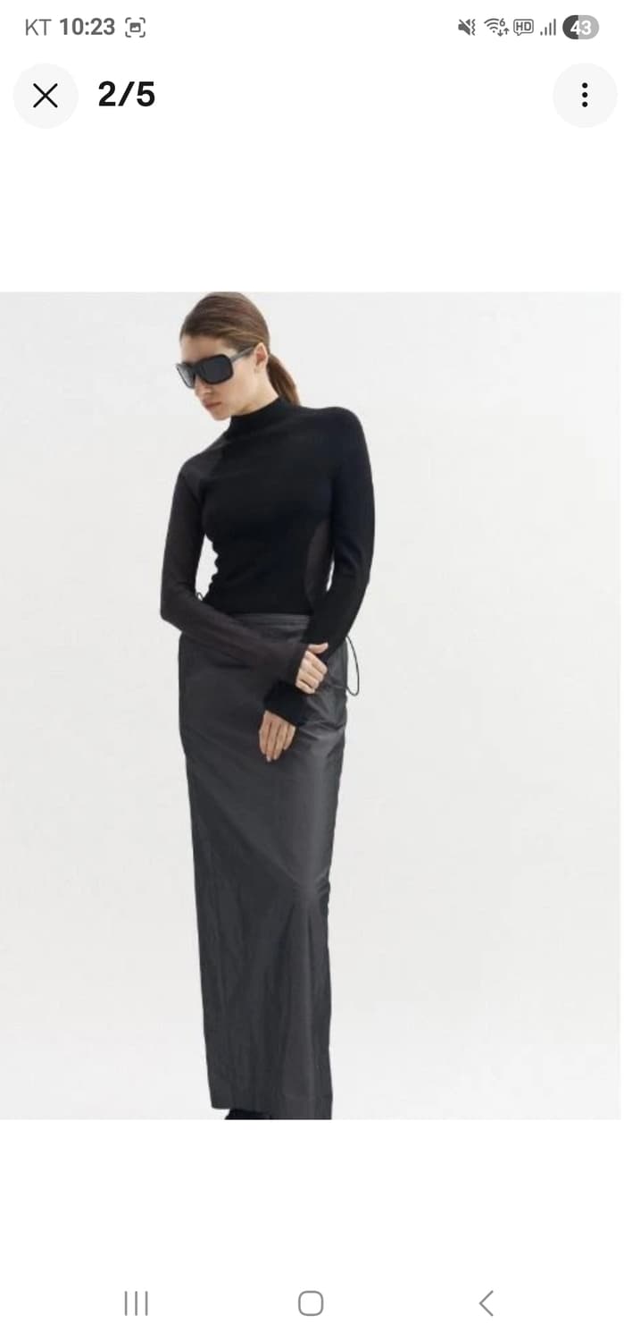 Y-3 니트 탑 블랙 요지 야마모토 쉬어  상품이미지2