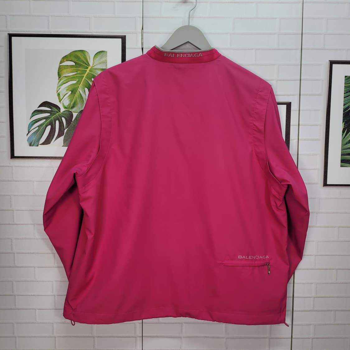 90s 발렌시아가 브이넥 웜업 바람막이 맨투맨 긴팔 티셔츠 100사이즈 상품이미지6