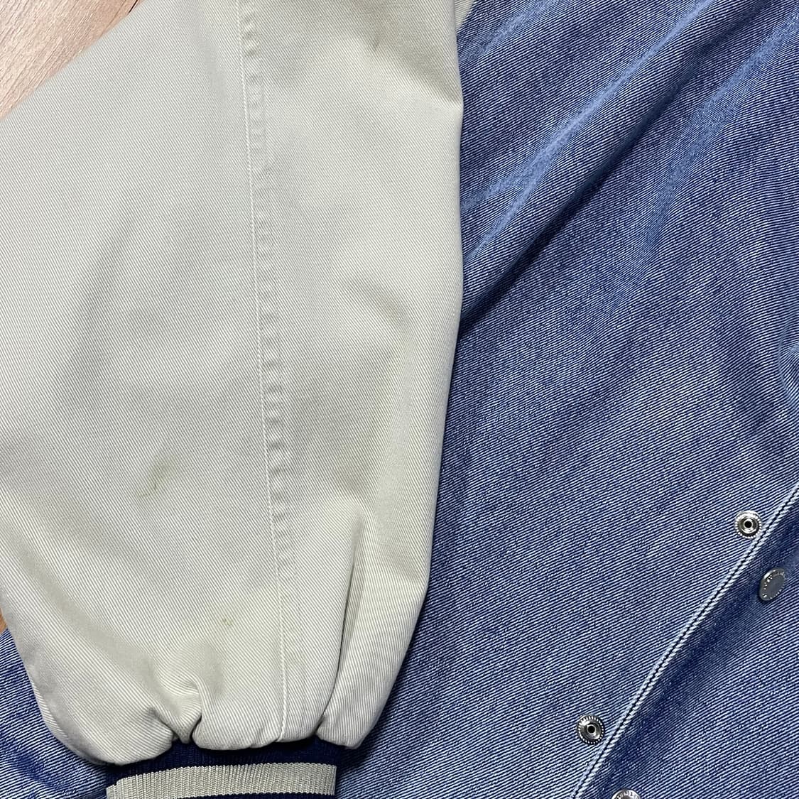 lmc 엘엠씨 오발 워시드 베이스볼 바시티 데님 자켓 상품이미지4