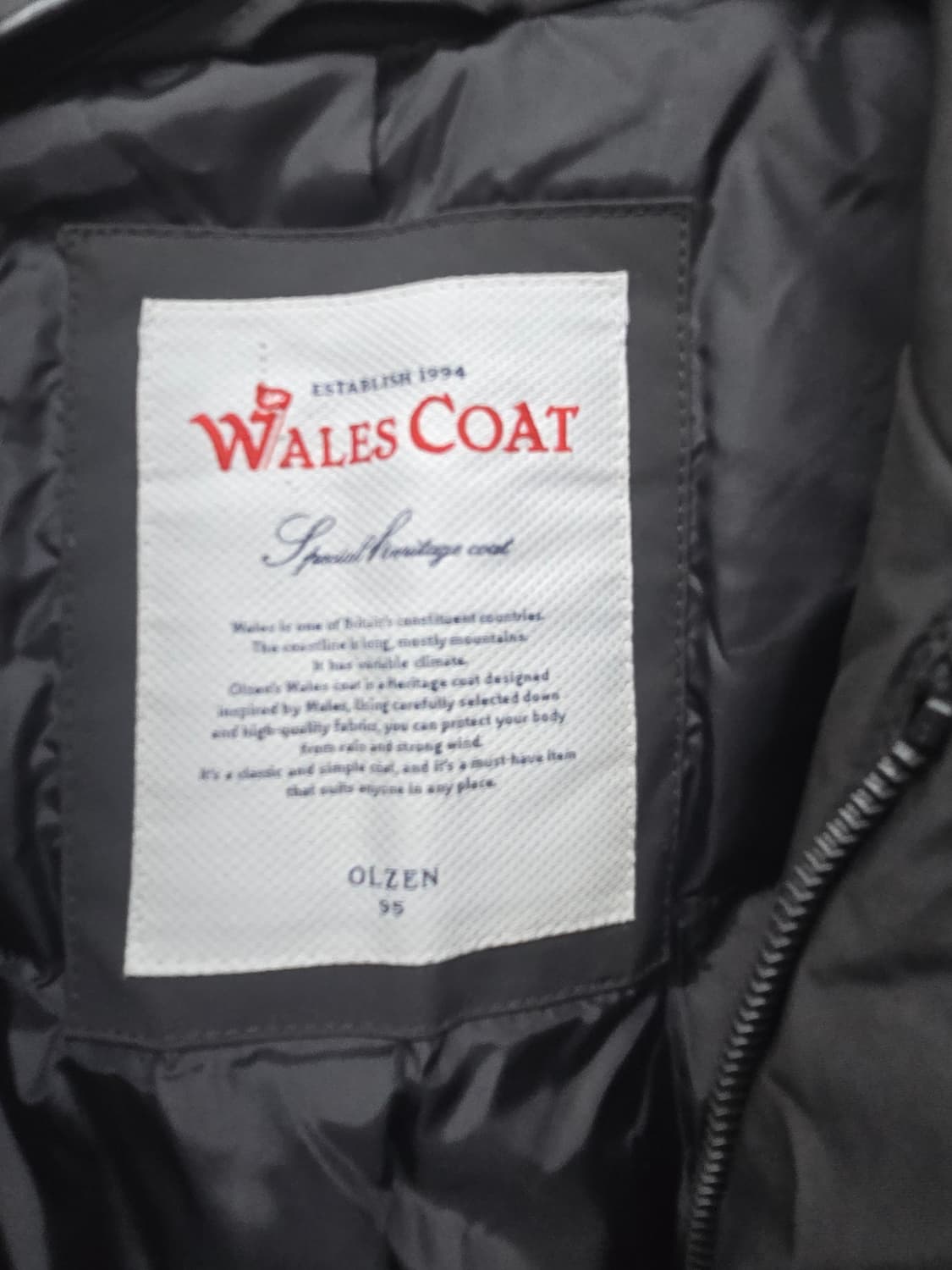 OLZEN Wales Coat 남성 코트 95 상품이미지2