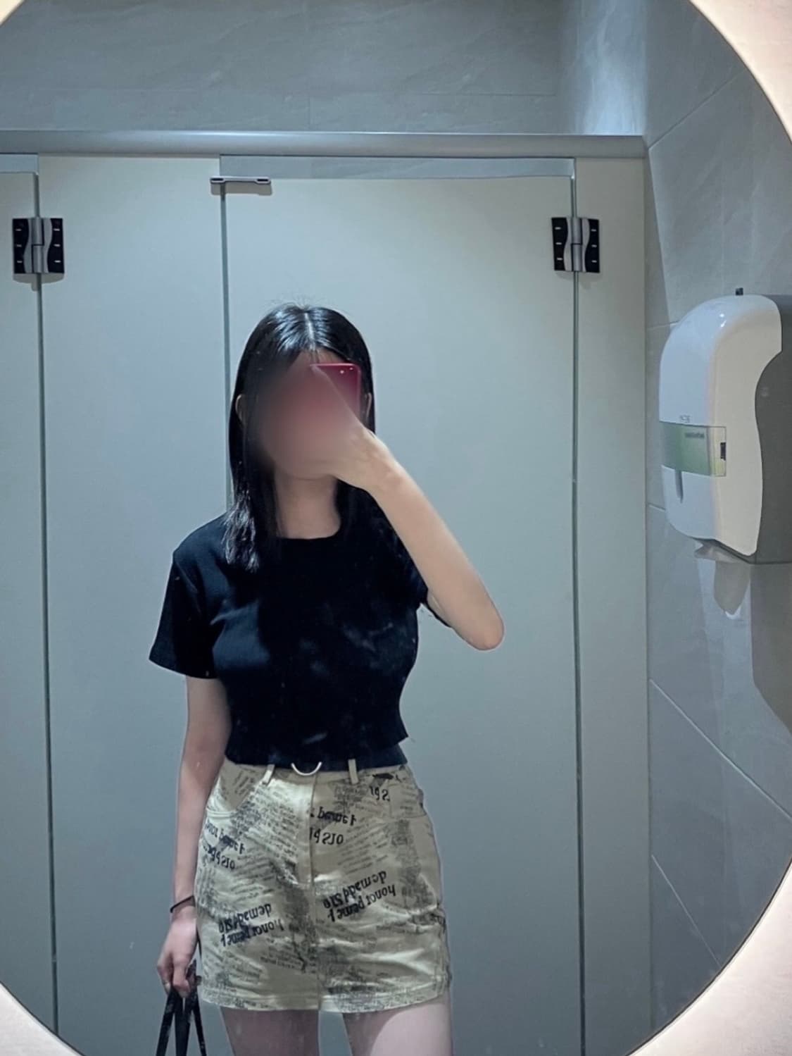 딱붙핏 블랙 골지 니트 반팔 상품이미지1