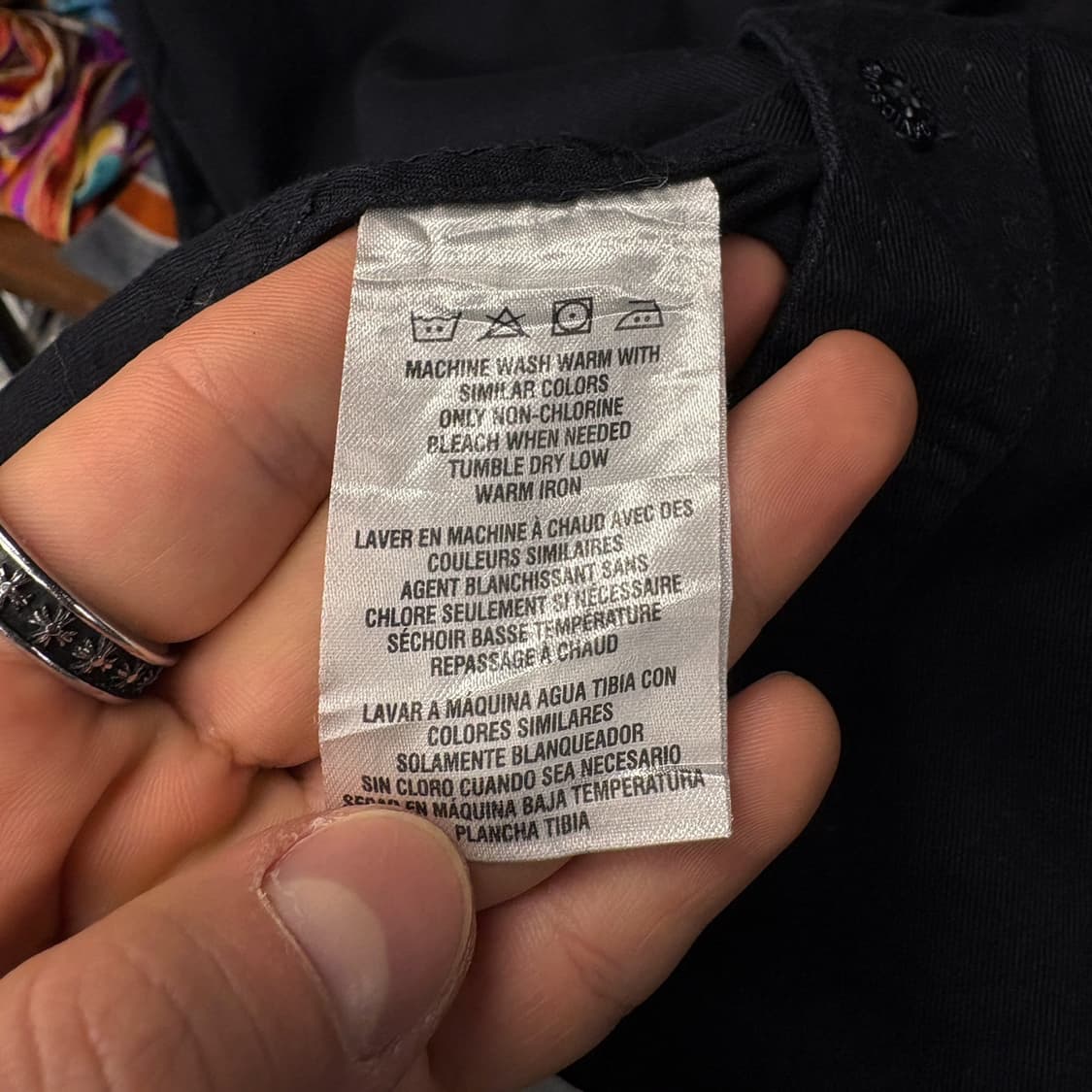 00s 할리데이비슨 스펠아웃 스트링 플랩포켓 모터바이크 셔츠  N275 상품이미지7