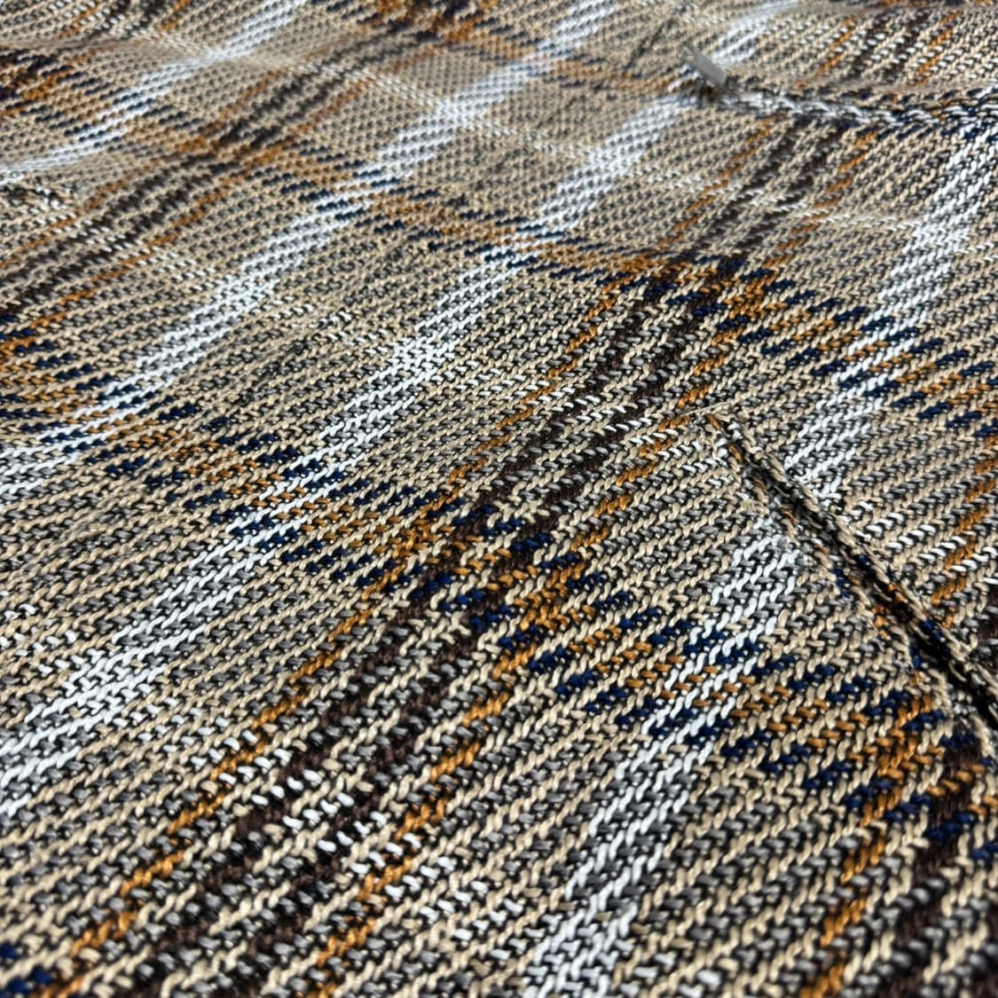 몽키타임 21AW 믹스 체크 패턴 폴리에스터 혼방 고블린 집업 워크 자켓 상품이미지7