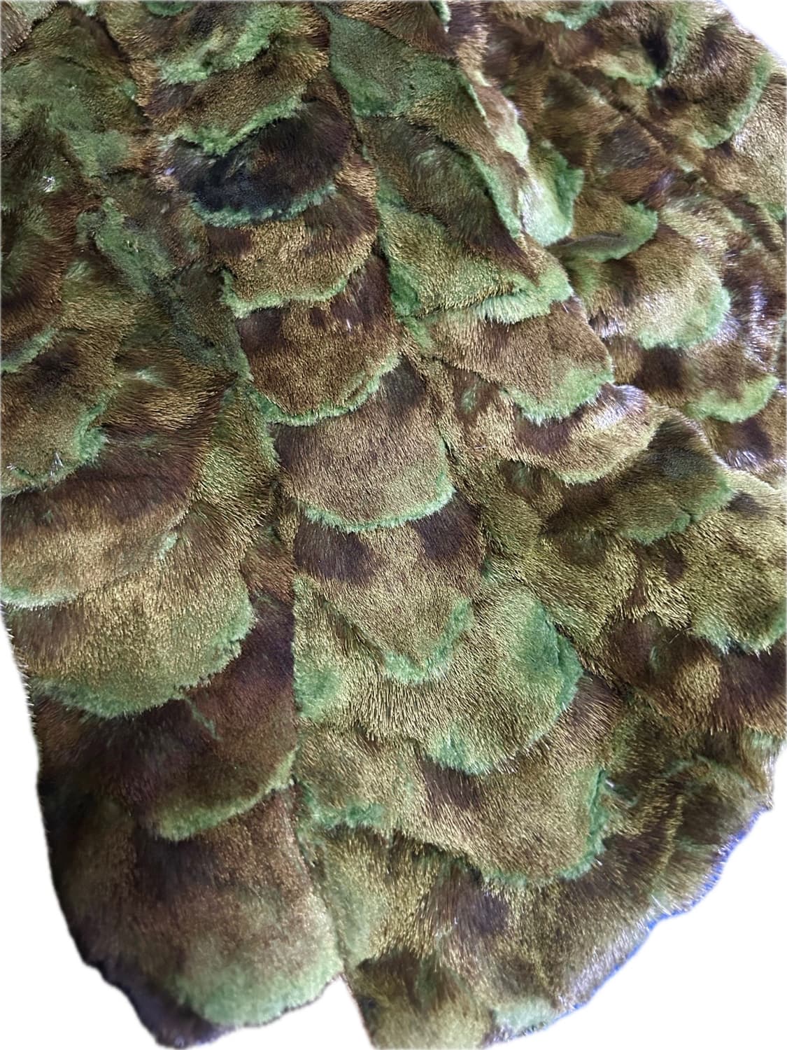 (희귀매물) 빈티지 파이톤패턴 그린 밍크퍼자켓 상품이미지3