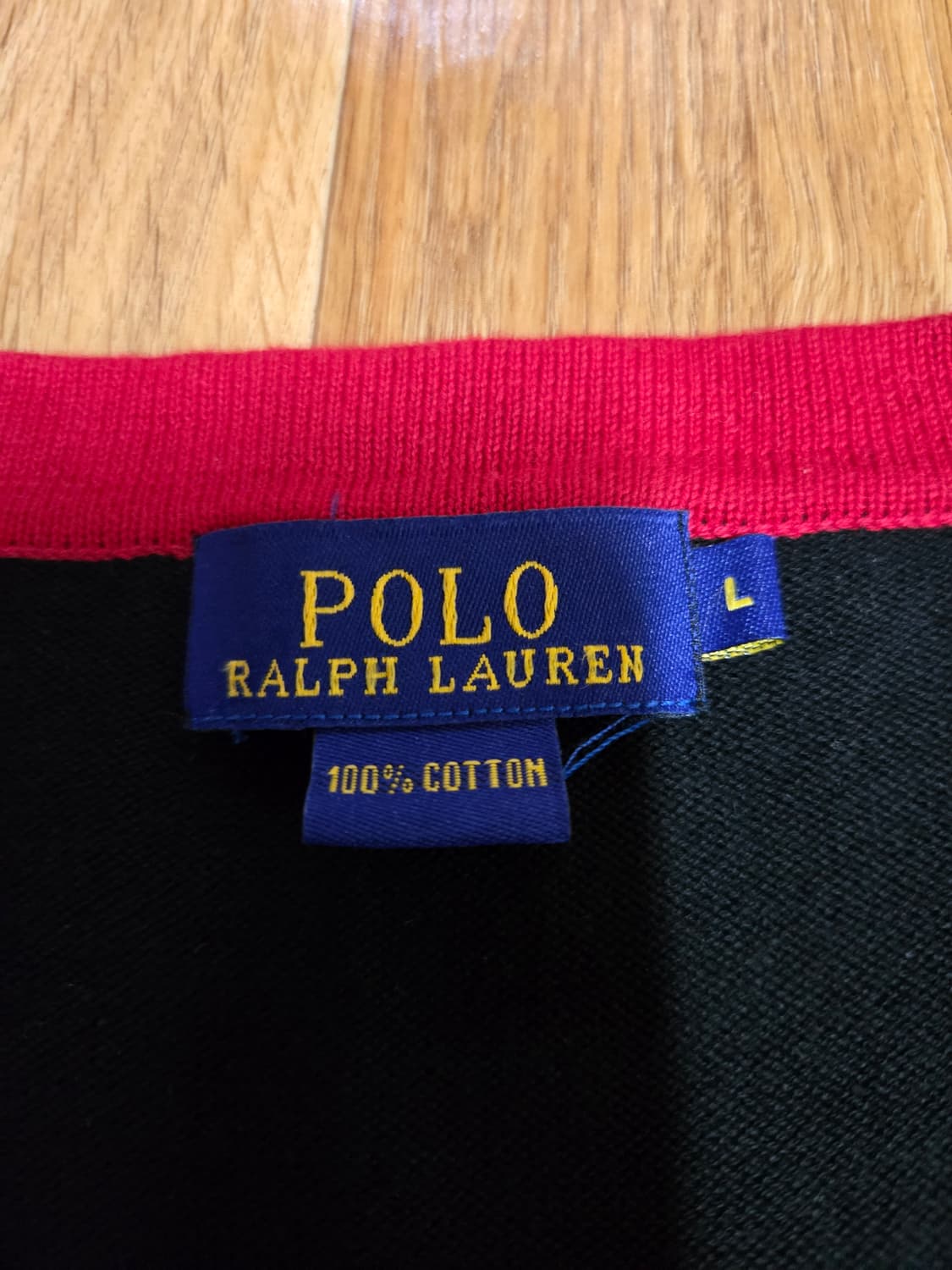 폴로 랄프로렌 정품 코튼 배색 가디건 상품이미지6