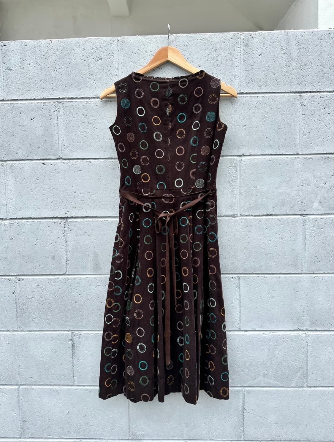 코듀로이 도트 자수 원피스 상품이미지7