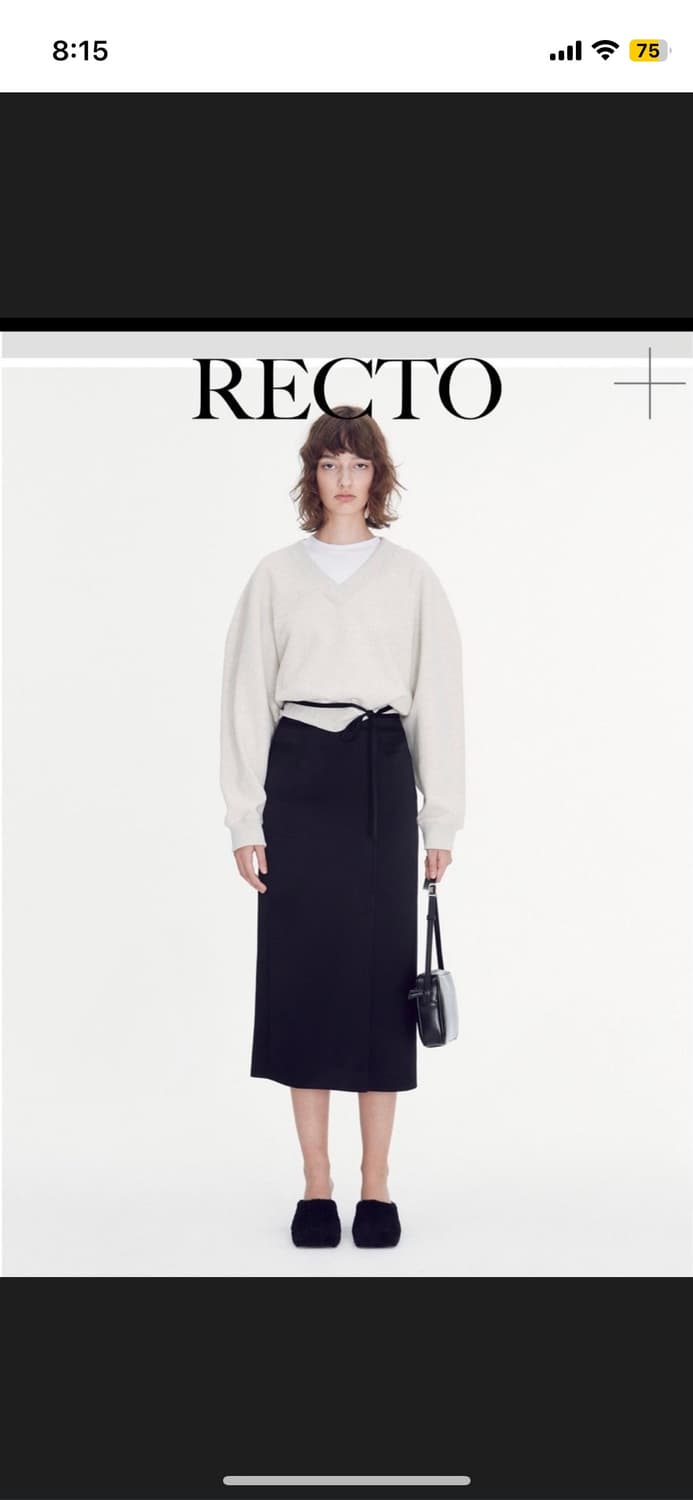 recto 렉토 브이넥 맨투맨 상품이미지1