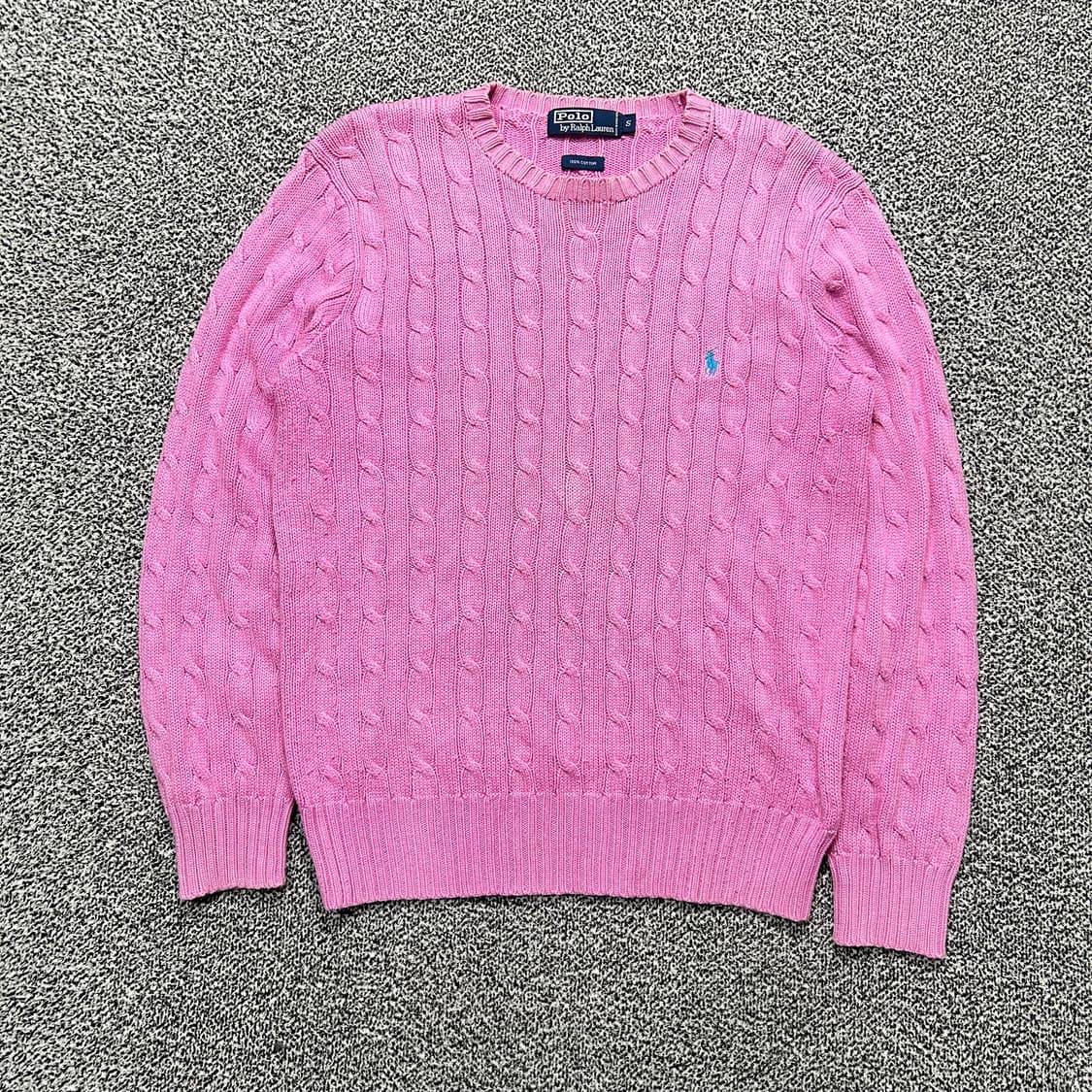 폴로 (POLO RalphLauren)핑크 케이블 니트 상품이미지1