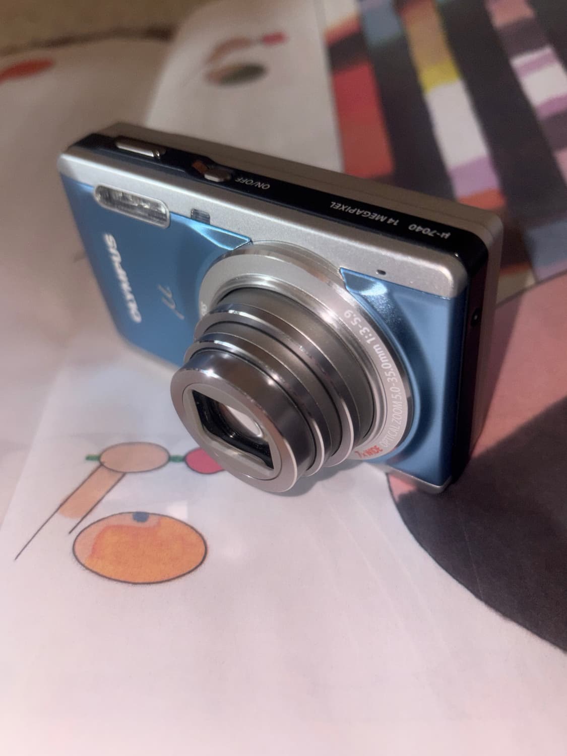 올림푸스 뮤 7040 블루컬러 디카 (작례O) 상품이미지1