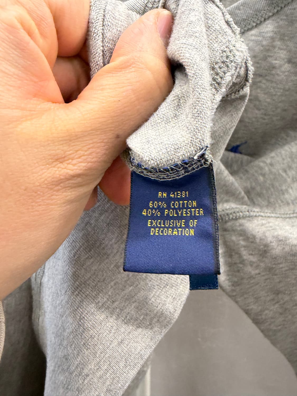 폴로 랄프로렌 맨투맨 회색 M 상품이미지5