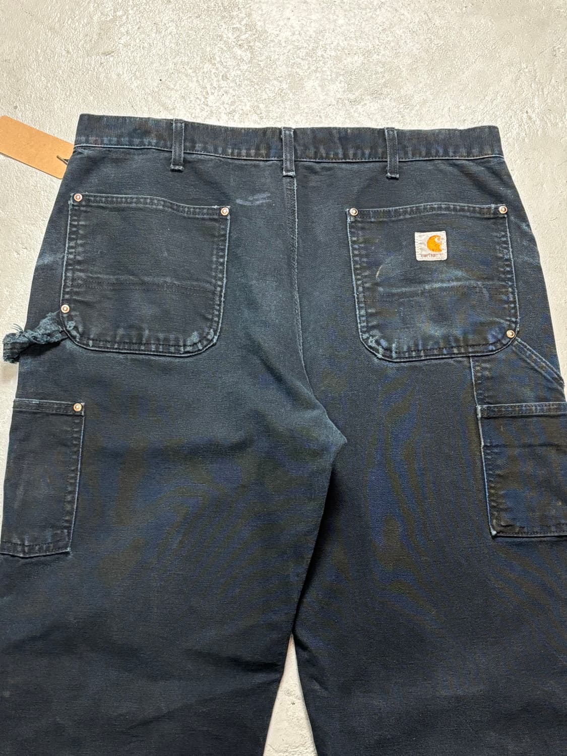 OG USA Made 칼하트 B01 더블니 블랙 칼하트 썩블니 카펜터 상품이미지6