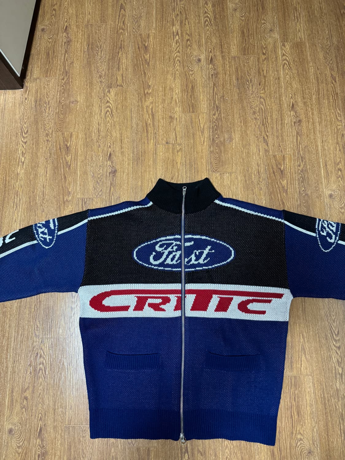 크리틱 레이싱 집업 니트 m 상품이미지2