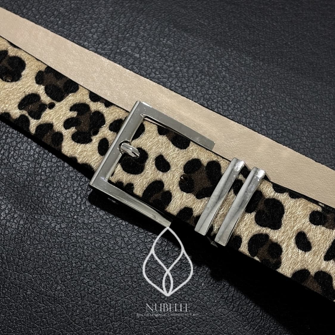 🌗 Leopard hair belt / 호피 레오파드 송치털 벨트 상품이미지4