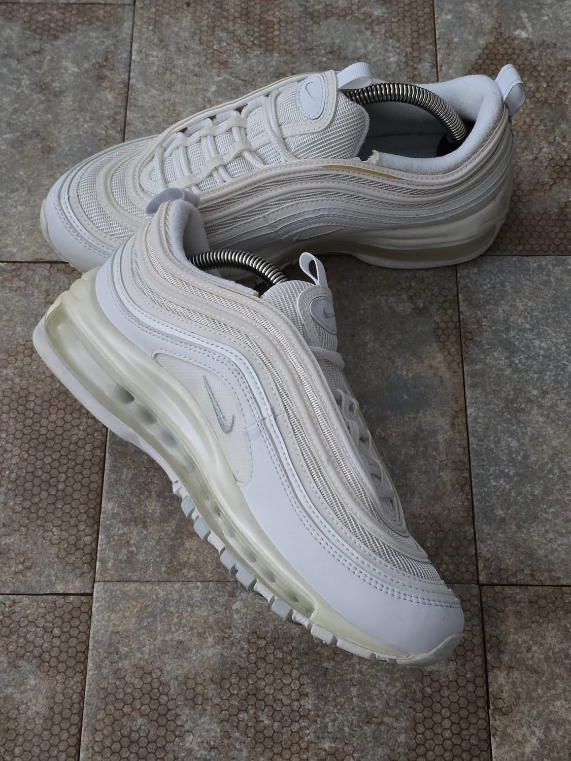 (250)나이키 에어맥스 97 트리플 화이트 상품이미지4