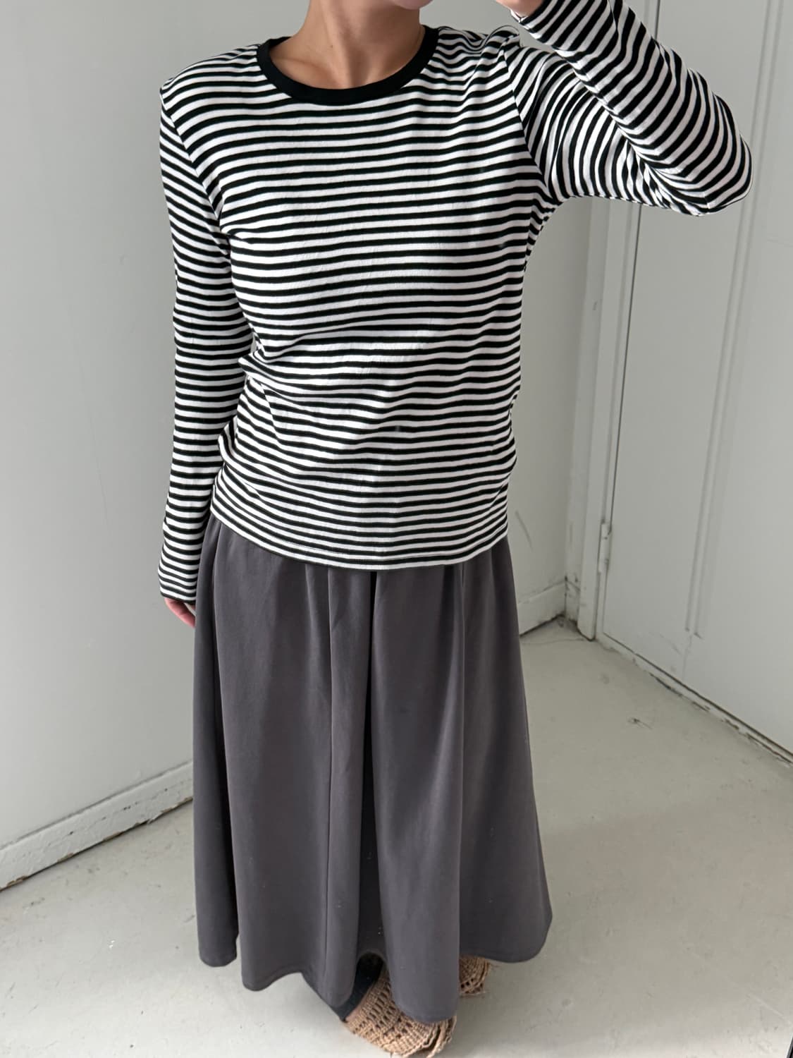 일본빈티지 모리 하구미 레이어드 터틀넥 원피스 상품이미지5