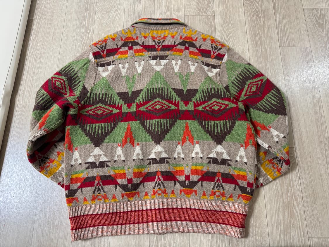 XL RRL 사우스웨스턴 나바호 울 캐시미어 니트 가디건 자켓 상품이미지9