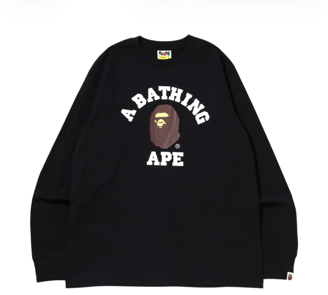 베이프 롱슬리브 블랙 상품이미지1